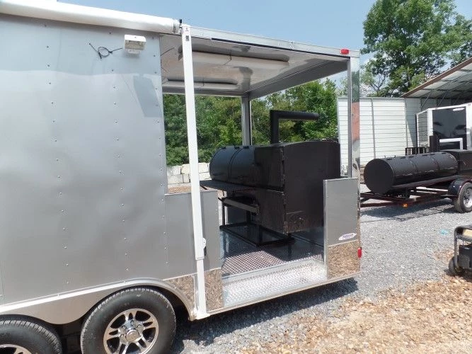 8.5' x 24' Concession Trailer Silver Frost BBQ Event Catering 40 8.5' x 24' Concession Trailer Silver Frost BBQ Event Catering - Image 40