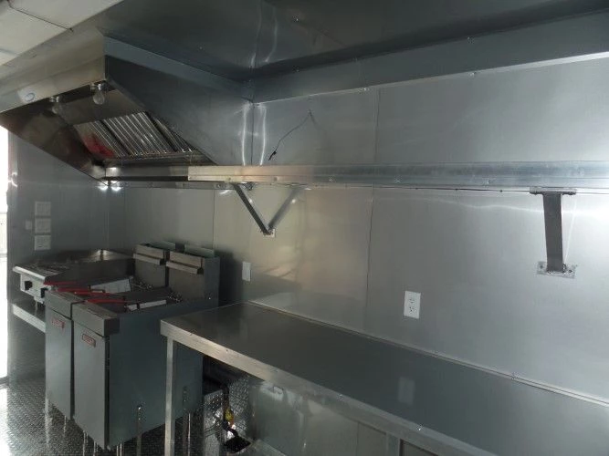 8.5' x 24' Concession Trailer Silver Frost BBQ Event Catering 8 8.5' x 24' Concession Trailer Silver Frost BBQ Event Catering - Image 8