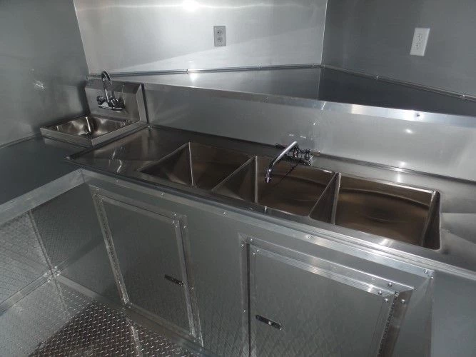 8.5' x 24' Concession Trailer Silver Frost BBQ Event Catering 10 8.5' x 24' Concession Trailer Silver Frost BBQ Event Catering - Image 10