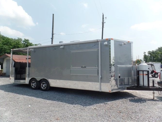 8.5' x 24' Concession Trailer Silver Frost BBQ Event Catering 22 8.5' x 24' Concession Trailer Silver Frost BBQ Event Catering - Image 22