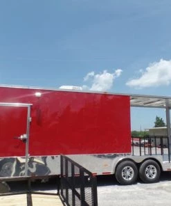8.5' x 28' Concession Food Trailer Red Event Catering 22 8.5' x 28' Concession Food Trailer Red Event Catering -Cheap Concession Trailers Shop sam 2377