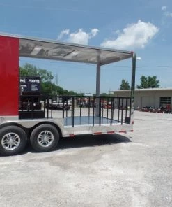 8.5' x 28' Concession Food Trailer Red Event Catering 34 8.5' x 28' Concession Food Trailer Red Event Catering -Cheap Concession Trailers Shop sam 2378