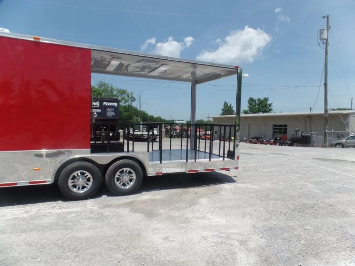 8.5' x 28' Concession Food Trailer Red Event Catering 17 8.5' x 28' Concession Food Trailer Red Event Catering - Image 17