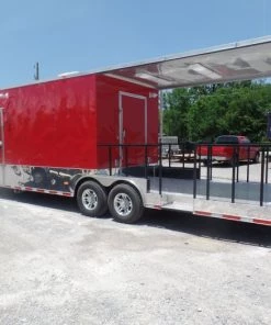 8.5' x 28' Concession Food Trailer Red Event Catering 30 8.5' x 28' Concession Food Trailer Red Event Catering -Cheap Concession Trailers Shop sam 2379