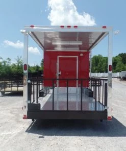 8.5' x 28' Concession Food Trailer Red Event Catering 27 8.5' x 28' Concession Food Trailer Red Event Catering -Cheap Concession Trailers Shop sam 2380