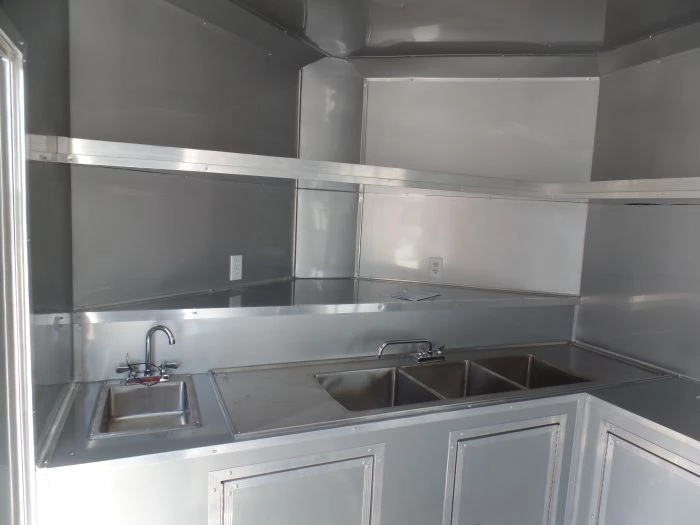 8.5' x 28' Concession Food Trailer Red Event Catering 4 8.5' x 28' Concession Food Trailer Red Event Catering - Image 4