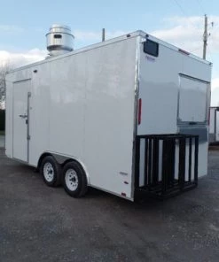 8.5' x 16' Concession Food Custom Event Trailer -Cheap Concession Trailers Shop sam 2393 1