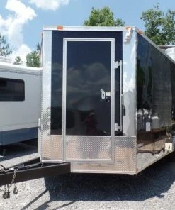 8.5' x 18' Concession Food Trailer Black Event Catering -Cheap Concession Trailers Shop sam 2398