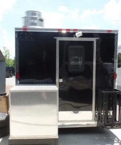 8.5' x 18' Concession Food Trailer Black Event Catering -Cheap Concession Trailers Shop sam 2401