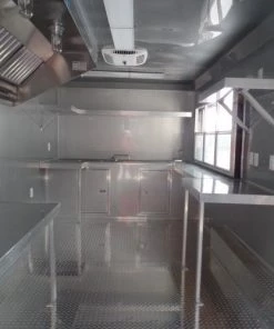 8.5' x 18' Concession Food Trailer Black Event Catering -Cheap Concession Trailers Shop sam 2414