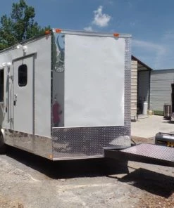8.5' x 16' Concession Food Trailer White Event Catering -Cheap Concession Trailers Shop sam 2422