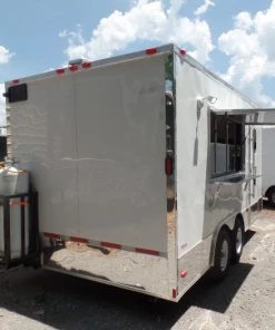 8.5' x 16' Concession Food Trailer White Event Catering -Cheap Concession Trailers Shop sam 2431