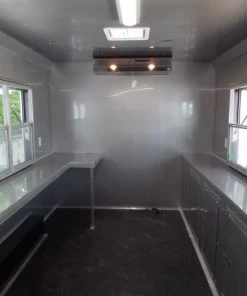 8.5' x 16' Concession Food Trailer White Event Catering -Cheap Concession Trailers Shop sam 2435
