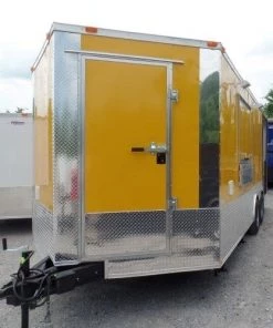 8.5' x 19' Concession Food Trailer Porch Style -Cheap Concession Trailers Shop sam 2527 2