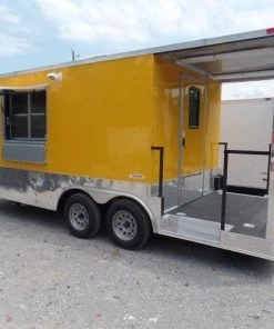 8.5' x 19' Concession Food Trailer Porch Style -Cheap Concession Trailers Shop sam 2535 2