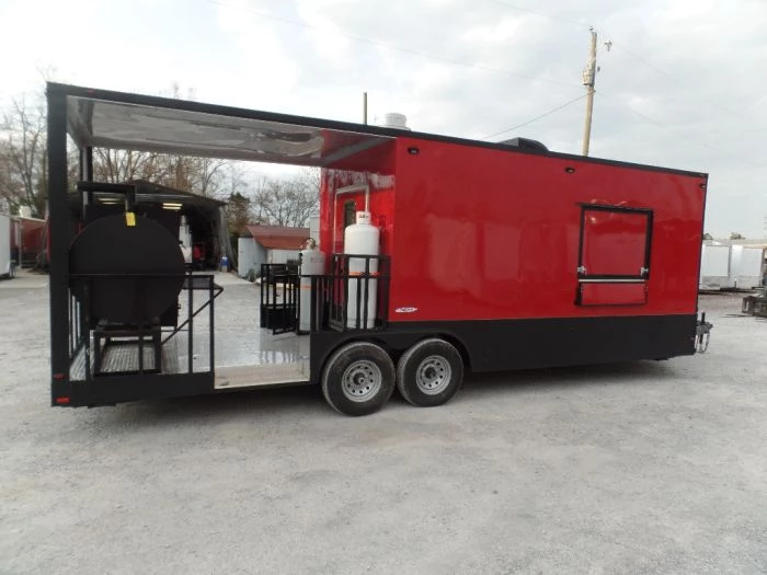 8.5' x 26' Black And Red Concession Food Trailer 4 8.5' x 26' Black And Red Concession Food Trailer - Image 4