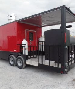 8.5' x 26' Black And Red Concession Food Trailer 79 8.5' x 26' Black And Red Concession Food Trailer -Cheap Concession Trailers Shop sam 2621 1