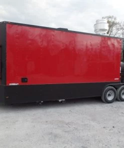 8.5' x 26' Black And Red Concession Food Trailer 66 8.5' x 26' Black And Red Concession Food Trailer -Cheap Concession Trailers Shop sam 2623 1