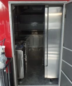 8.5' x 26' Red And Black Concession Food Trailer With Appliances -Cheap Concession Trailers Shop sam 2636