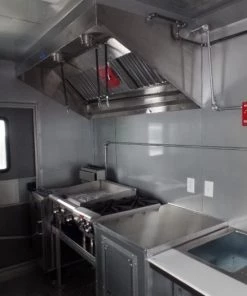 8.5' x 26' Red And Black Concession Food Trailer With Appliances -Cheap Concession Trailers Shop sam 2643