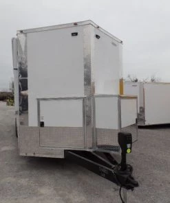 8.5' x 24' Concession Food White Catering Event Trailer -Cheap Concession Trailers Shop sam 2692