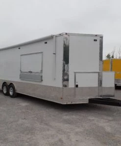 8.5' x 24' Concession Food White Catering Event Trailer -Cheap Concession Trailers Shop sam 2693