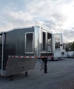 8.5' x 36' Concession Food Goose-neck Trailer -Cheap Concession Trailers Shop sam 2736 1
