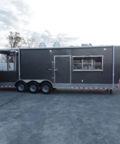 8.5' x 36' Concession Food Goose-neck Trailer -Cheap Concession Trailers Shop sam 2737 1