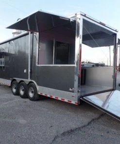 8.5' x 36' Concession Food Goose-neck Trailer -Cheap Concession Trailers Shop sam 2740 1