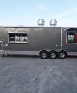 8.5' x 36' Concession Food Goose-neck Trailer -Cheap Concession Trailers Shop sam 2741 1