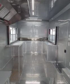 8.5' x 36' Concession Food Goose-neck Trailer -Cheap Concession Trailers Shop sam 2744 3