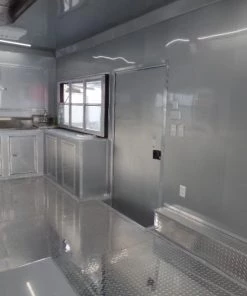 8.5' x 36' Concession Food Goose-neck Trailer -Cheap Concession Trailers Shop sam 2747 3