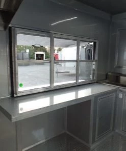 8.5' x 36' Concession Food Goose-neck Trailer -Cheap Concession Trailers Shop sam 2749 3