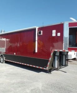 8.5' x 40' Gooseneck Concession Food Trailer With Appliances -Cheap Concession Trailers Shop sam 2796 1
