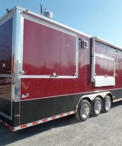8.5' x 40' Gooseneck Concession Food Trailer With Appliances -Cheap Concession Trailers Shop sam 2798 1
