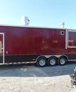 8.5' x 40' Gooseneck Concession Food Trailer With Appliances -Cheap Concession Trailers Shop sam 2801 1
