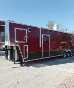 8.5' x 40' Gooseneck Concession Food Trailer With Appliances -Cheap Concession Trailers Shop sam 2802 1