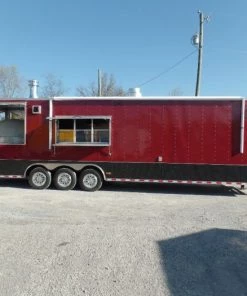8.5' x 40' Gooseneck Concession Food Trailer With Appliances -Cheap Concession Trailers Shop sam 2809 1