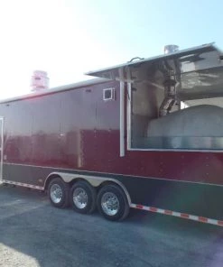 8.5' x 40' Gooseneck Concession Food Trailer With Appliances -Cheap Concession Trailers Shop sam 2812 1