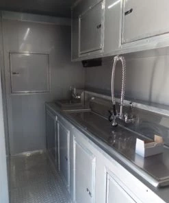 8.5' x 40' Gooseneck Concession Food Trailer With Appliances -Cheap Concession Trailers Shop sam 2817 1