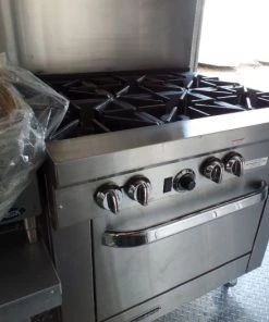 8.5' x 40' Gooseneck Concession Food Trailer With Appliances -Cheap Concession Trailers Shop sam 2834 1