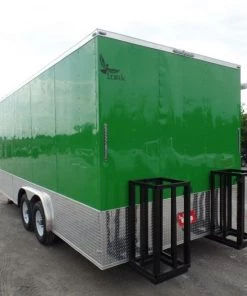 8.5' x 14' Concession Food Trailer Lime Event Catering -Cheap Concession Trailers Shop sam 2948