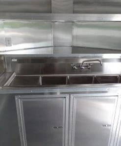 8.5' x 14' Concession Food Trailer Lime Event Catering -Cheap Concession Trailers Shop sam 2953