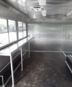 8.5' x 14' Concession Food Trailer Lime Event Catering -Cheap Concession Trailers Shop sam 2955