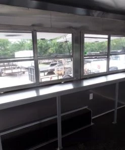 8.5' x 14' Concession Food Trailer Lime Event Catering -Cheap Concession Trailers Shop sam 2957