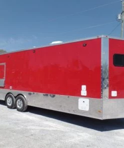 8.5' x 24' Red Concession Food Trailer 32 8.5' x 24' Red Concession Food Trailer -Cheap Concession Trailers Shop sam 2957 1