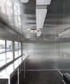 8.5' x 14' Concession Food Trailer Lime Event Catering -Cheap Concession Trailers Shop sam 2958