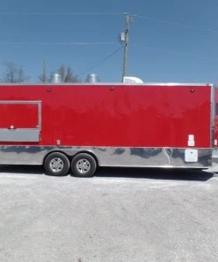 8.5' x 24' Red Concession Food Trailer 43 8.5' x 24' Red Concession Food Trailer -Cheap Concession Trailers Shop sam 2958 1