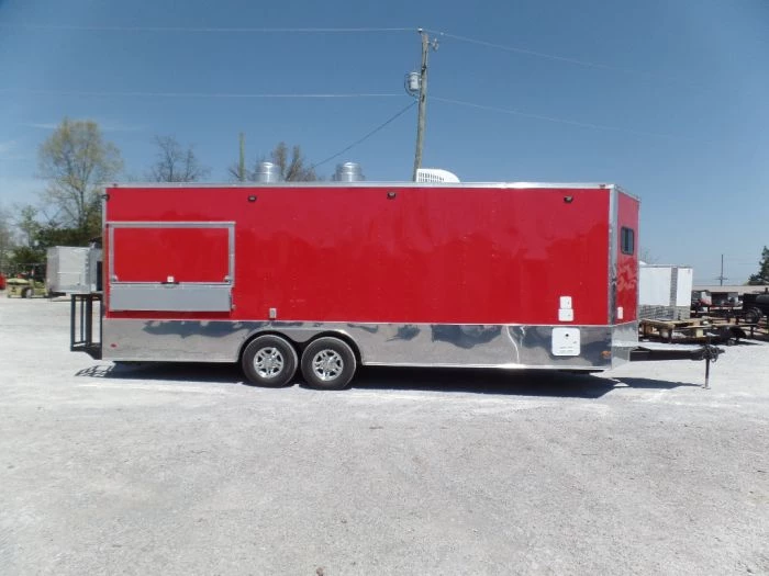 8.5' x 24' Red Concession Food Trailer 19 8.5' x 24' Red Concession Food Trailer - Image 19