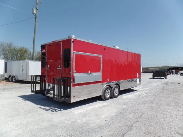 8.5' x 24' Red Concession Food Trailer 16 8.5' x 24' Red Concession Food Trailer - Image 16